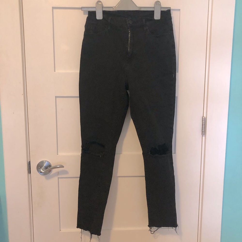 BDG black distressed jeans